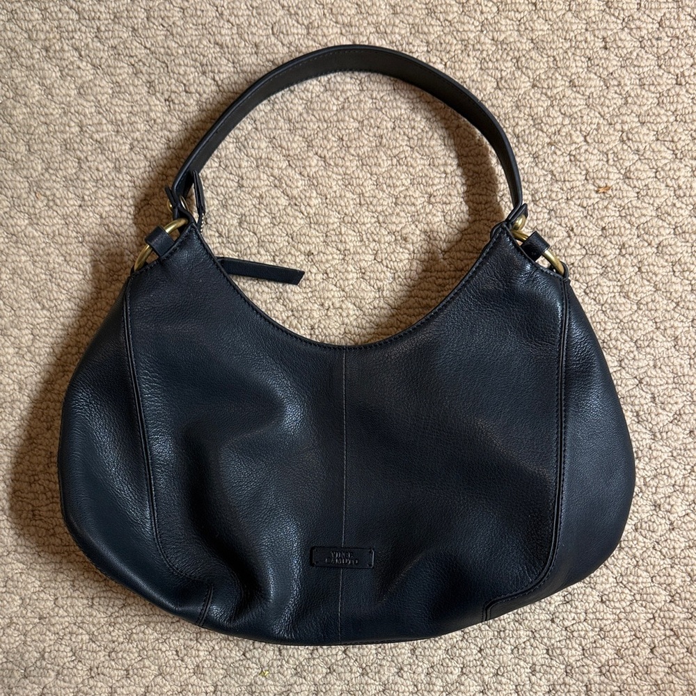Vince Camuto Black Leather Gable Bag